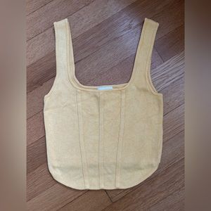 H&M Corset Style Knit Crop Top